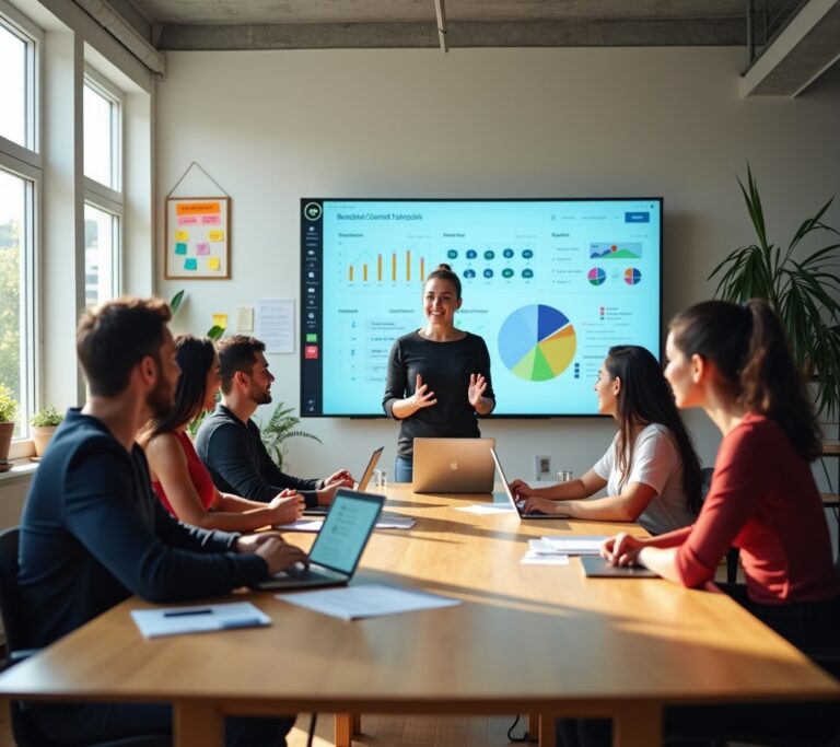 Founder training in a minimalist gym with industrial design