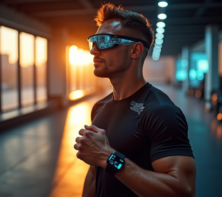 Smartwatch showing real-time heart rate during a workout