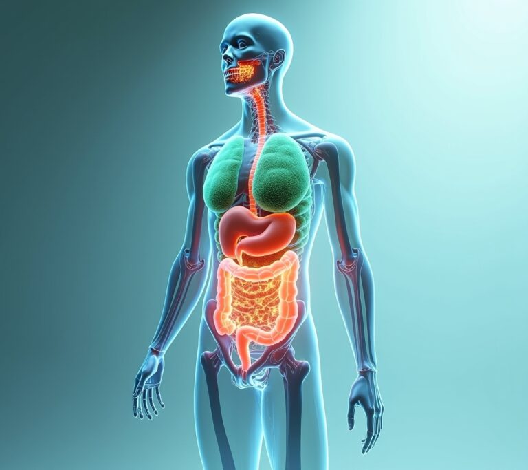 Fermented foods spread — kimchi, yogurt, kombucha — on a table