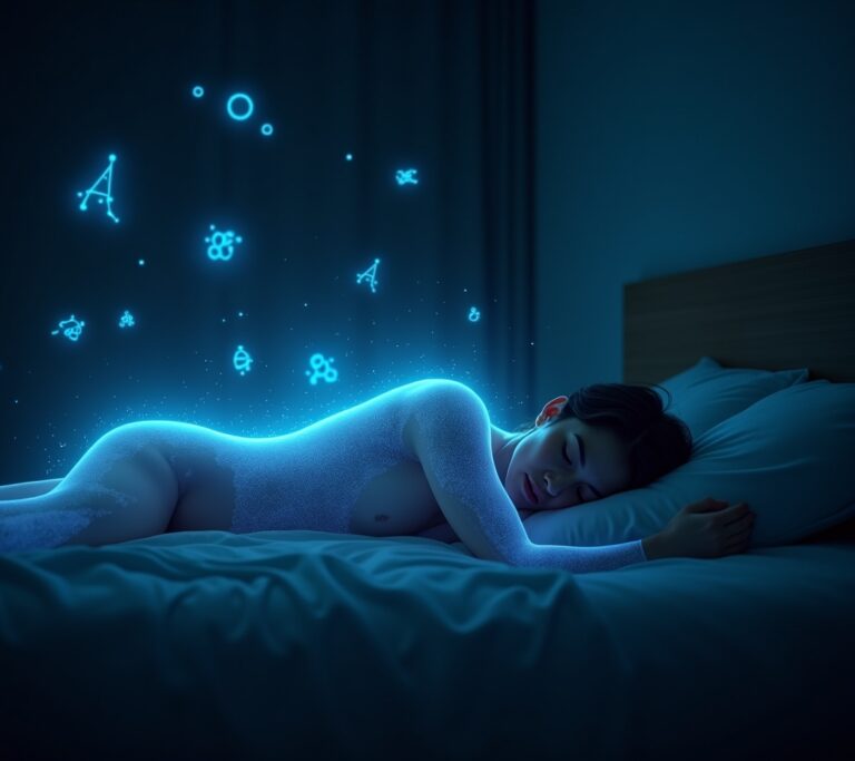 Dark bedroom with blackout curtains and a sleep tracker on the nightstand