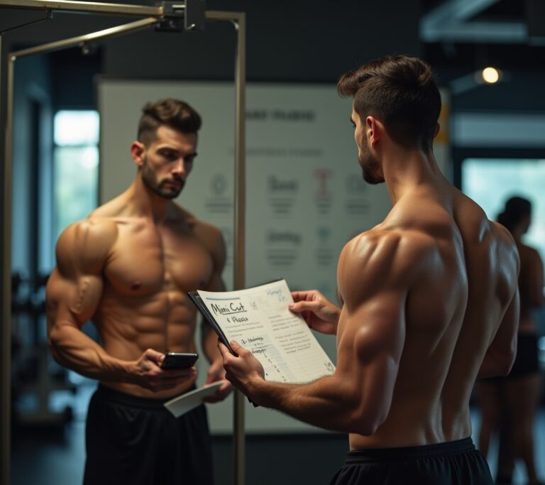 Meal showing a controlled caloric deficit with weighed portions